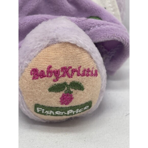 Vintage 1999 Fisher Price Baby Kristin 6" Purple Plush Stuffed Animal Toy - Picture 8 of 13